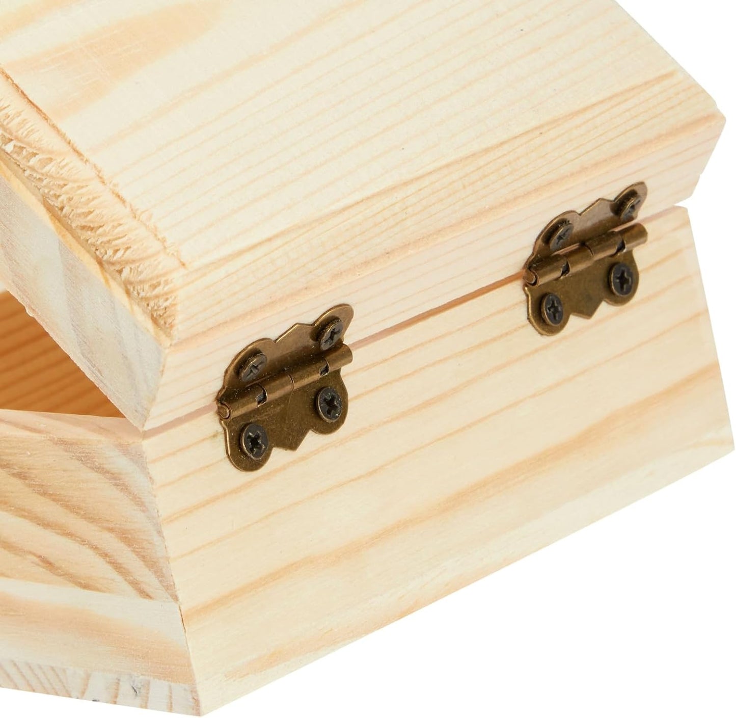Wooden boxes pinewood – untreated with hinged lid