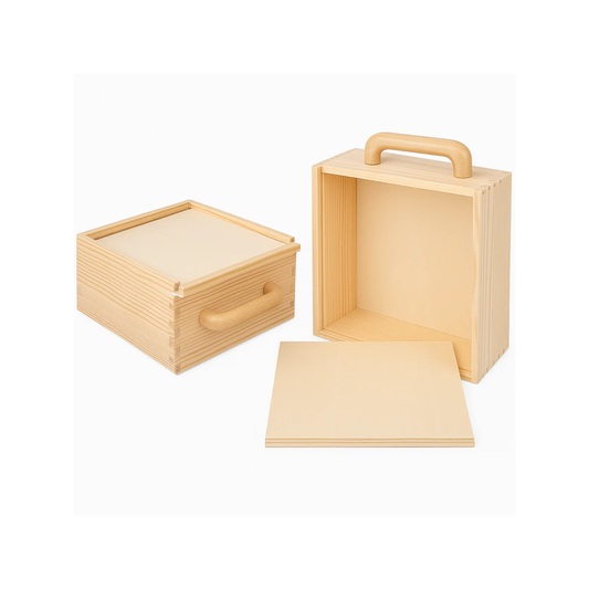 Wooden box made of pinewood – untreated with sliding lid